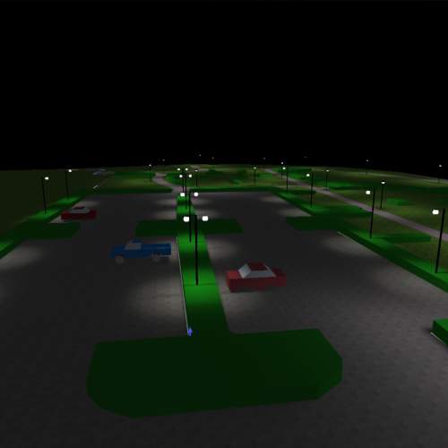 Belysning av kyrkor och kyrkogårdar - 3D-modell - Galleribild 2