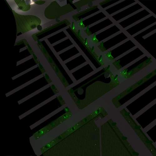 Belysning av kyrkor och kyrkogårdar - 3D-modell - Galleribild 4