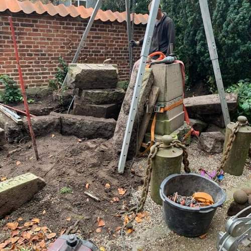 Säkring av kulturhistoriska gravstenar på Solbjerg Park kyrkogård i Köpenhamn - Mellan