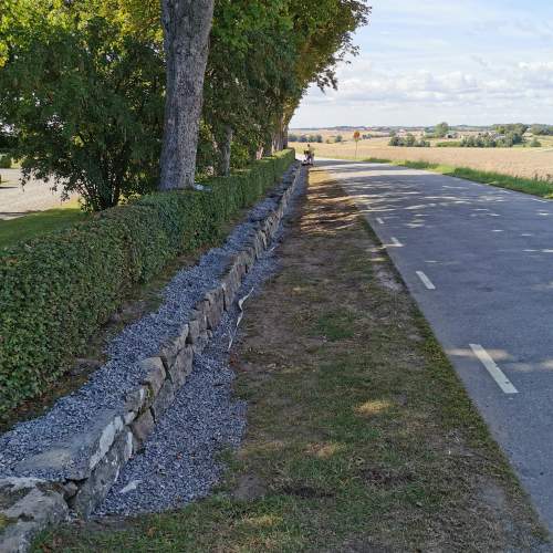 Projekt Ljunits församling, Bjäresjö begravningsplats - Kallmur - 2