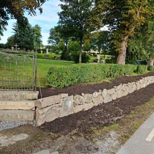 Projekt Ljunits församling, Bjäresjö begravningsplats - Kallmur - 8