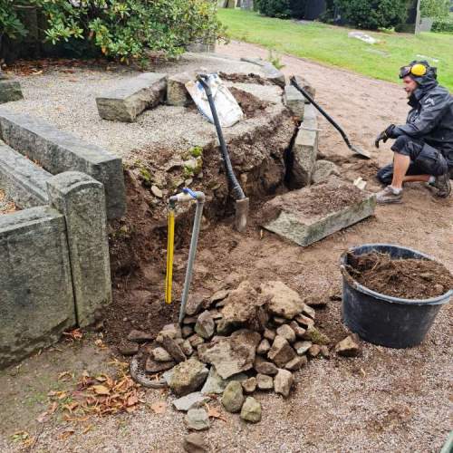 Projekt Höörs församling,Höör gamla kyrkogård - Kallmur - 2